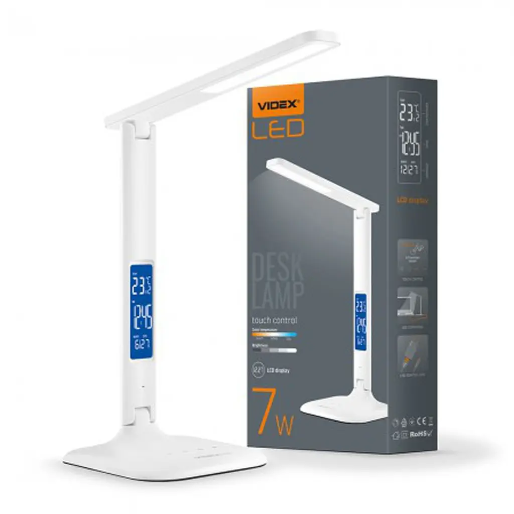 LED лампа настільна VIDEX VL-TF05W 7W 3000-5500K 220V (24714) - фото 2