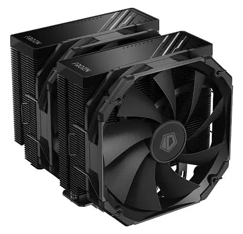 Кулер для процесора ID-Cooling FROZN A720 Black, 2x140 мм, 7 теплових трубок, алюміній/мідь, Intel: 2066, 2011, 1700, 1200, 1150, 1151, 1155, 1156, AMD: AM4/AM5, 163х153х140 мм, 4-pin PWM, до 300 Вт - фото 2