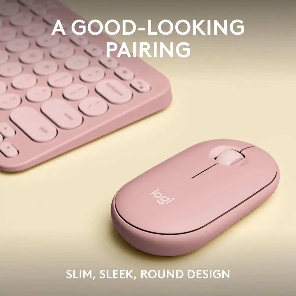 Комплект (Клавіатура та Миша) Logitech Pebble 2 Combo Tonal UA (920-012241) Rose - фото 12