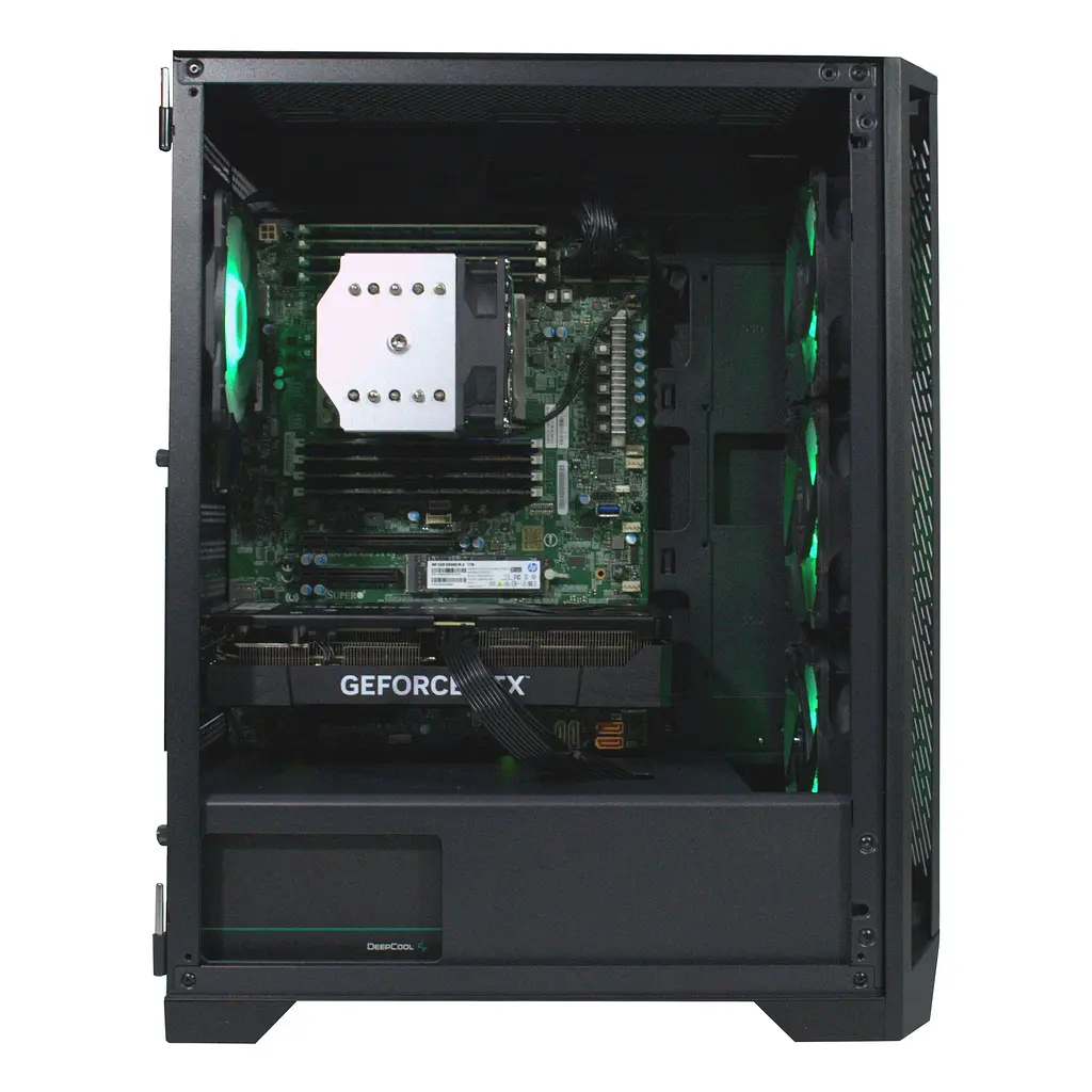 Рабочая станция Power Up #252 AMD EPYC 7642/128 GB/SSD 1TB/GeForce RTX 4060Ti 8 Gb - фото 2