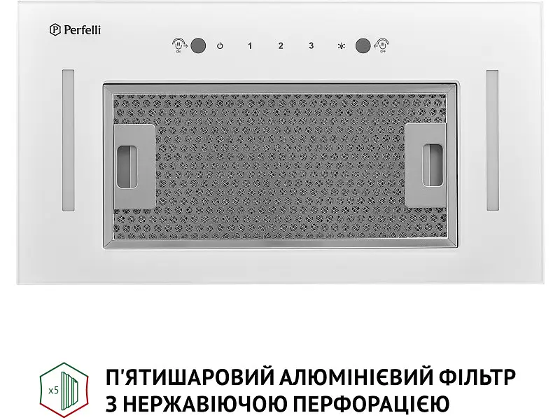 Витяжка Perfelli BIS 58844 WH 1200 LED - фото 5