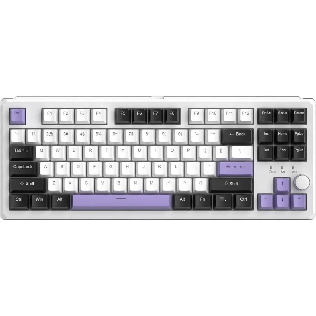 Клавіатура MageGee SKY 87 RGB Wireless Ivory White Switch Ice Purple (6971969728486-UA) [164308] - фото 4