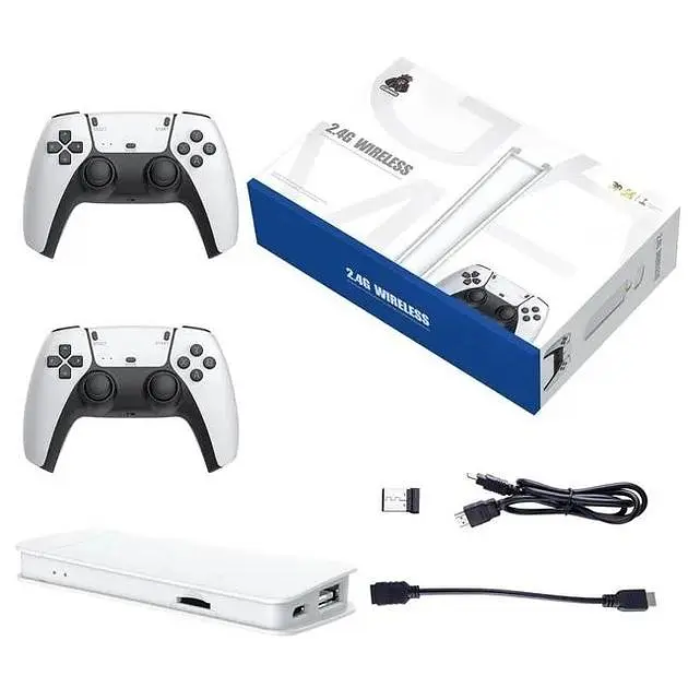 Ігрова консоль стик приставка до телевізора 64Gb 20000+ ігор Pro 4K Game Stick 3D HD з двома бездротовими джойстиками UKC M15 Plus - фото 10