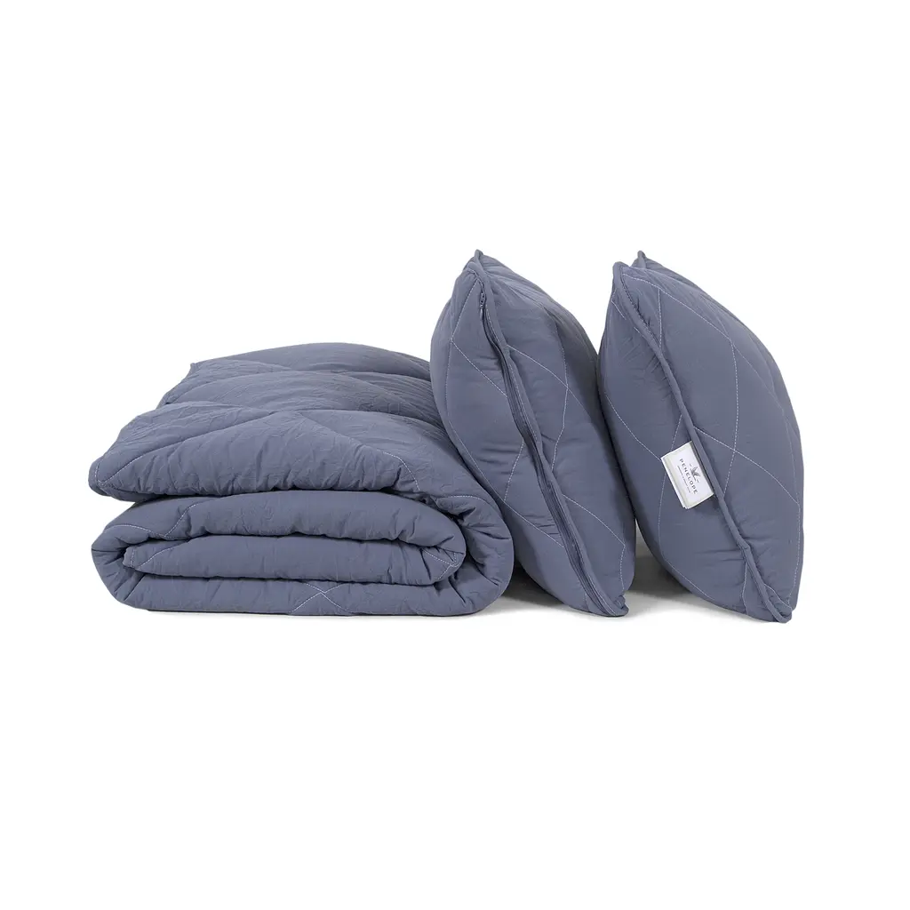 Набор одеяло с подушками Penelope - Colors in Comfort denim деним евро - фото 9