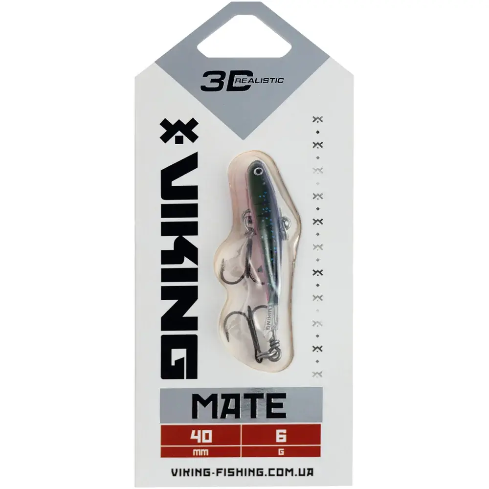Балансир Viking Fishing Mate Ice Jig 40mm 6g #22 Kingfisher Pink - фото 2