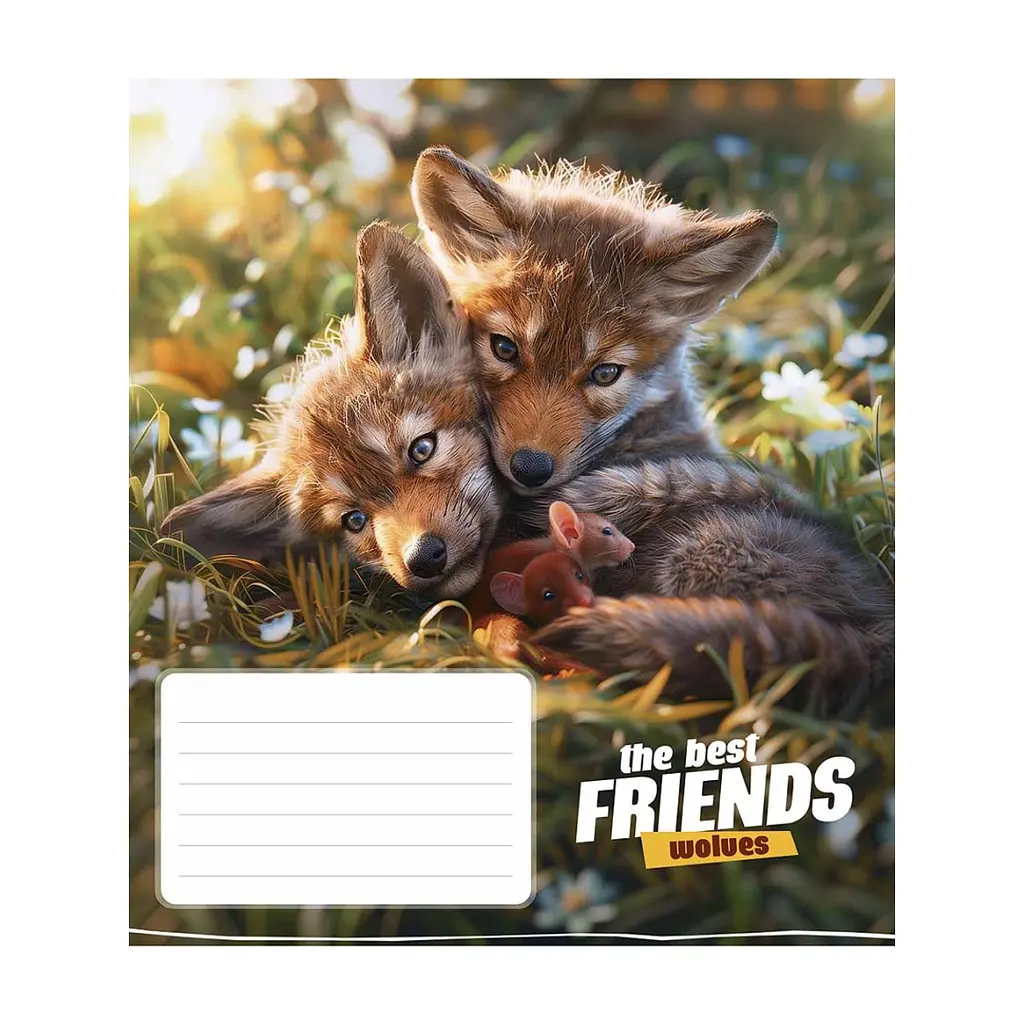 Зошит Школярик The best friends 12 аркушів клітинка (012-3434K), в асортименті - фото 3