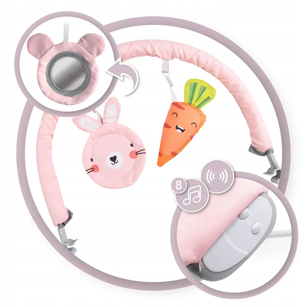 Крісло-шезлонг MoMi Glossy Bunny (BULE00004) - фото 4