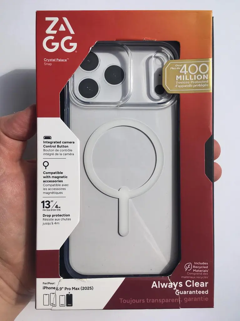 Чохол протиударний для iPhone 17 Pro Max (6.9") ZAGG Gear4 Crystal Palace MagSafe Clear Case Прозорий - фото 2