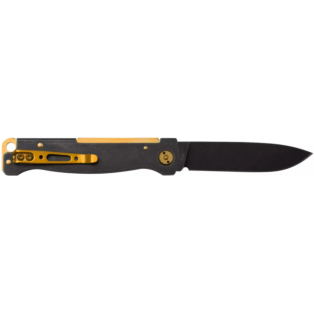 Нож Boker Plus Atlas Black Stonewash Brass - фото 2