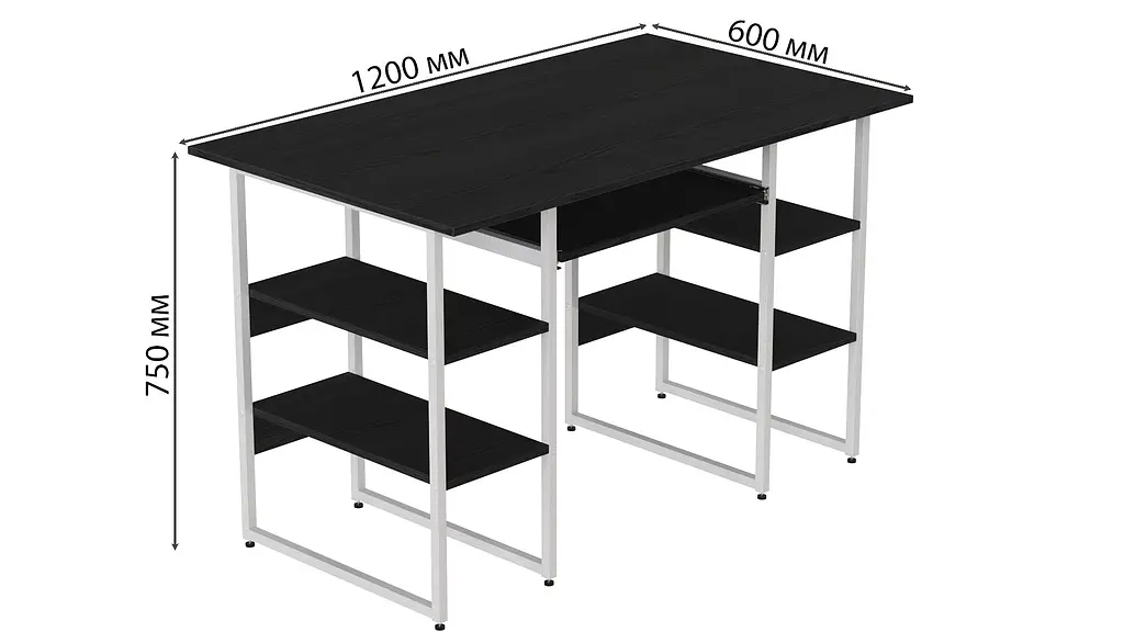 Комп'ютерний стіл Тім 75x120x60 білий ДСП Сосна Кембра 32мм FRD-101363 - фото 4