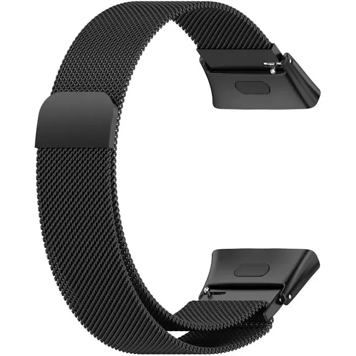 Ремінець DK для Xiaomi Redmi Watch 3 Metal Milanese Loop Magnetic (black) - фото 2