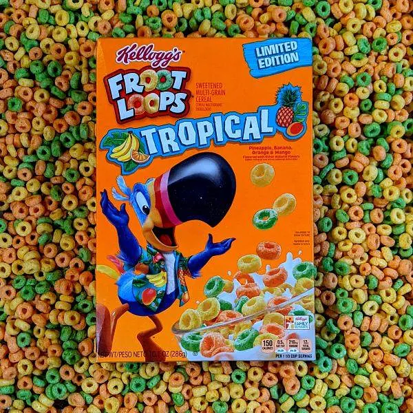 Пластівці Kellogg's Froot Loops Tropical 286g - фото 2