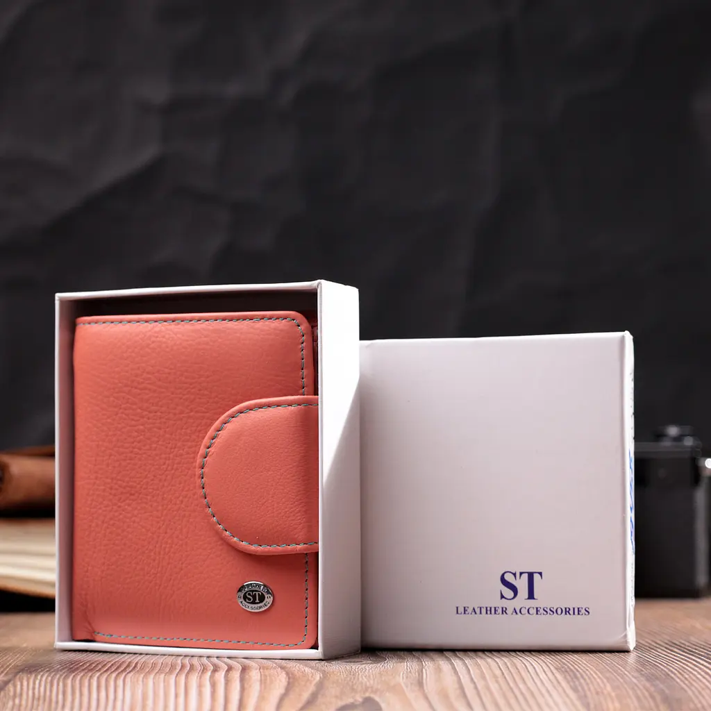 Жіночий шкіряний гаманець ST Leather 10х11.3х1.5 см acs0028370 - фото 9