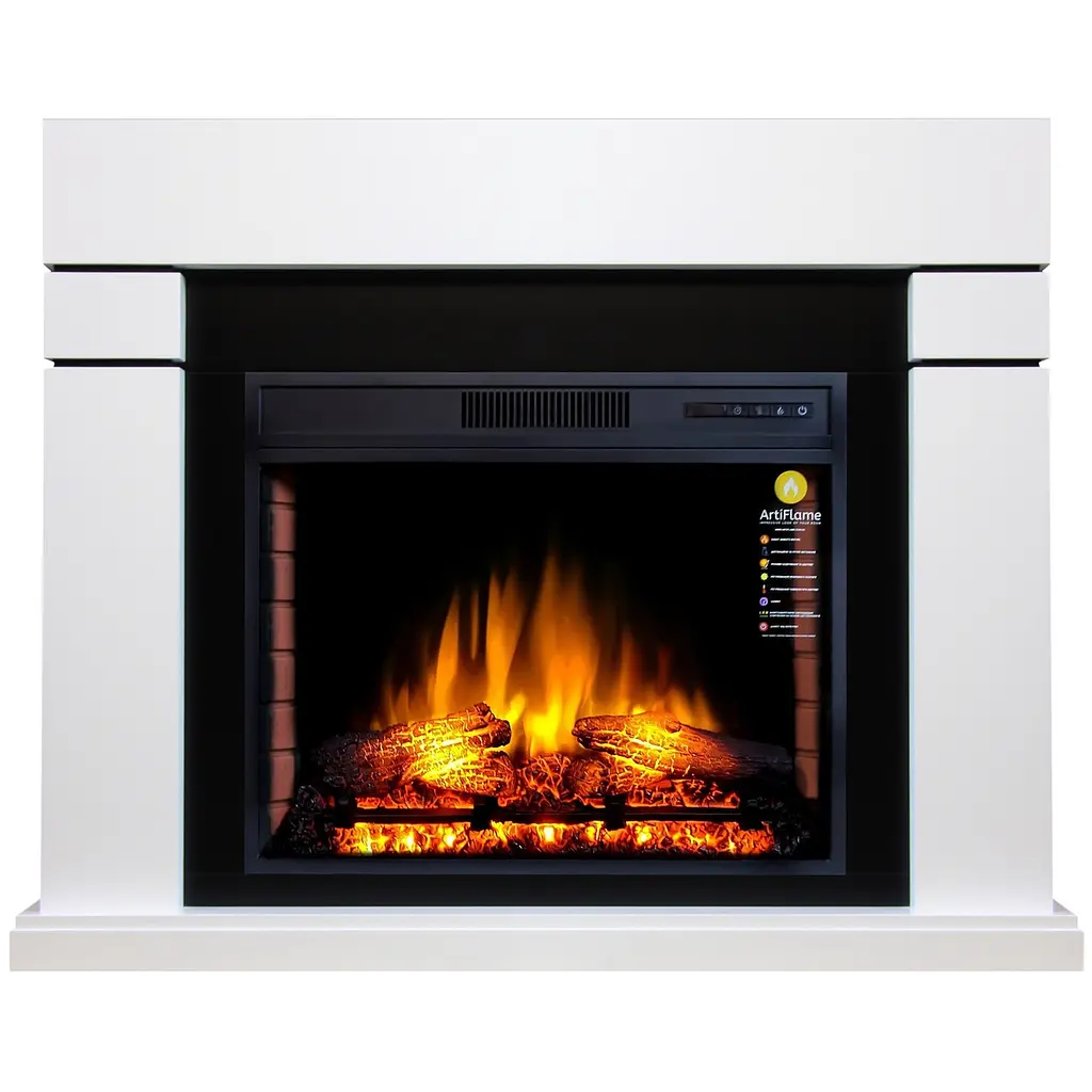Електрокамін ArtiFlame LINDOS AF28S БІЛИЙ Б'ЯНКО