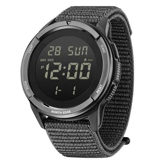 Годинник чоловічий водостійкий тактичний North Edge Terrax Black - фото 2