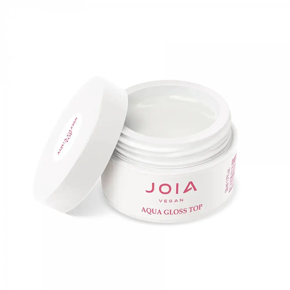 Топ для гель-лаку глянцевий Aqua Gloss Top No Wipe JOIA vegan 50 мл