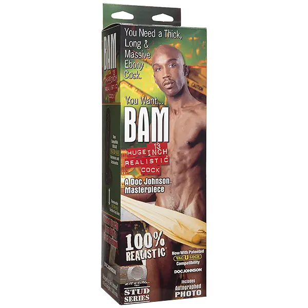 Фалоімітатор Doc Johnson BAM Huge 13 Inch Realistic Cock - фото 5