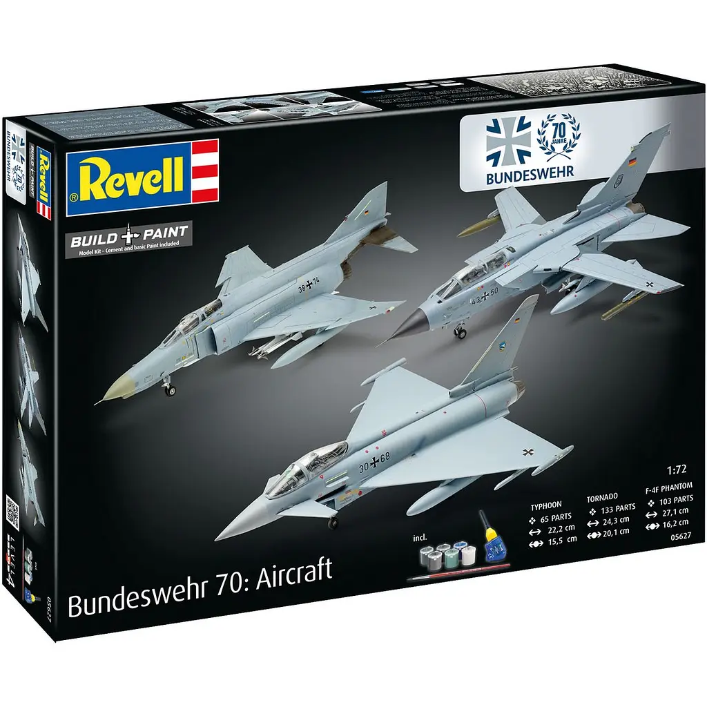 Збірна модель-копія Revell набір до 70 річниці ВПС Німеччини 3 літаки 1:72 (RVL-05627) - фото 8