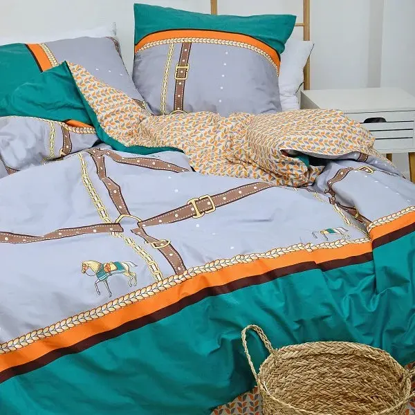 Постільна білизна сімейна Viluta Сатин Twill 552-S 210х143х2 см - фото 6
