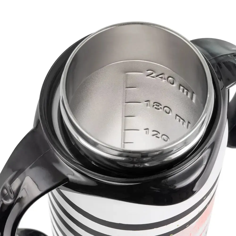 Термопоїльник Miniland Thermokid Magical, з трубочкою, 240 мл, білий з чорним (89358) - фото 3