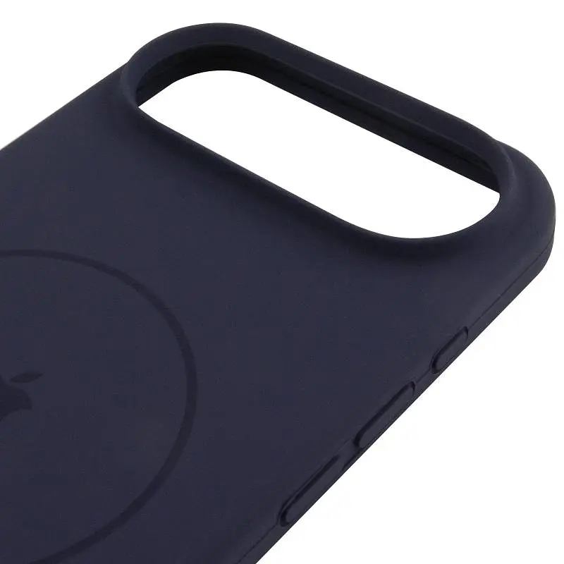 Чехол Epik Silicone Case Full Protective (AA) V2 with MagSafe для Apple iPhone 17 Air (6.5) Темно-синий / Midnight blue - фото 4