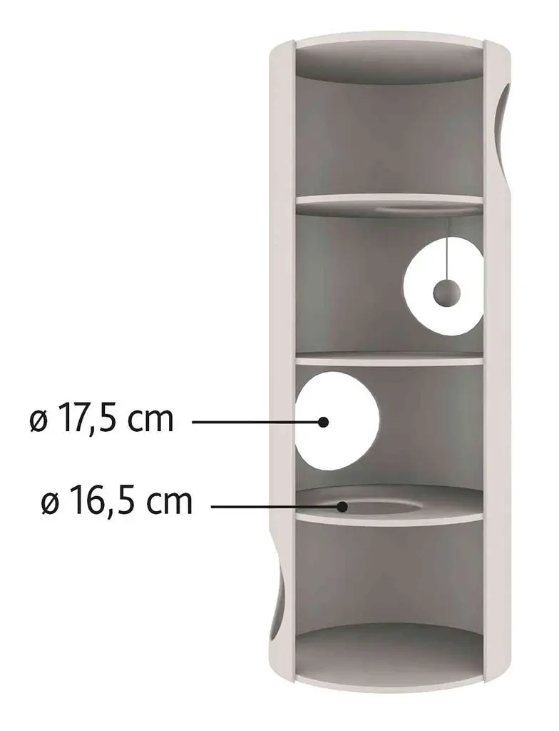 Кігтеточка для котів PolyPet будиночок-вежа бежева 40x100 см КРД/01052-05 - фото 2