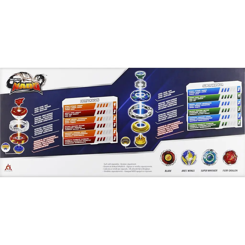 Набір Infinity Nado VI Dream Pack Fiery Dragon vs Super Whisker (EU654271) - фото 3