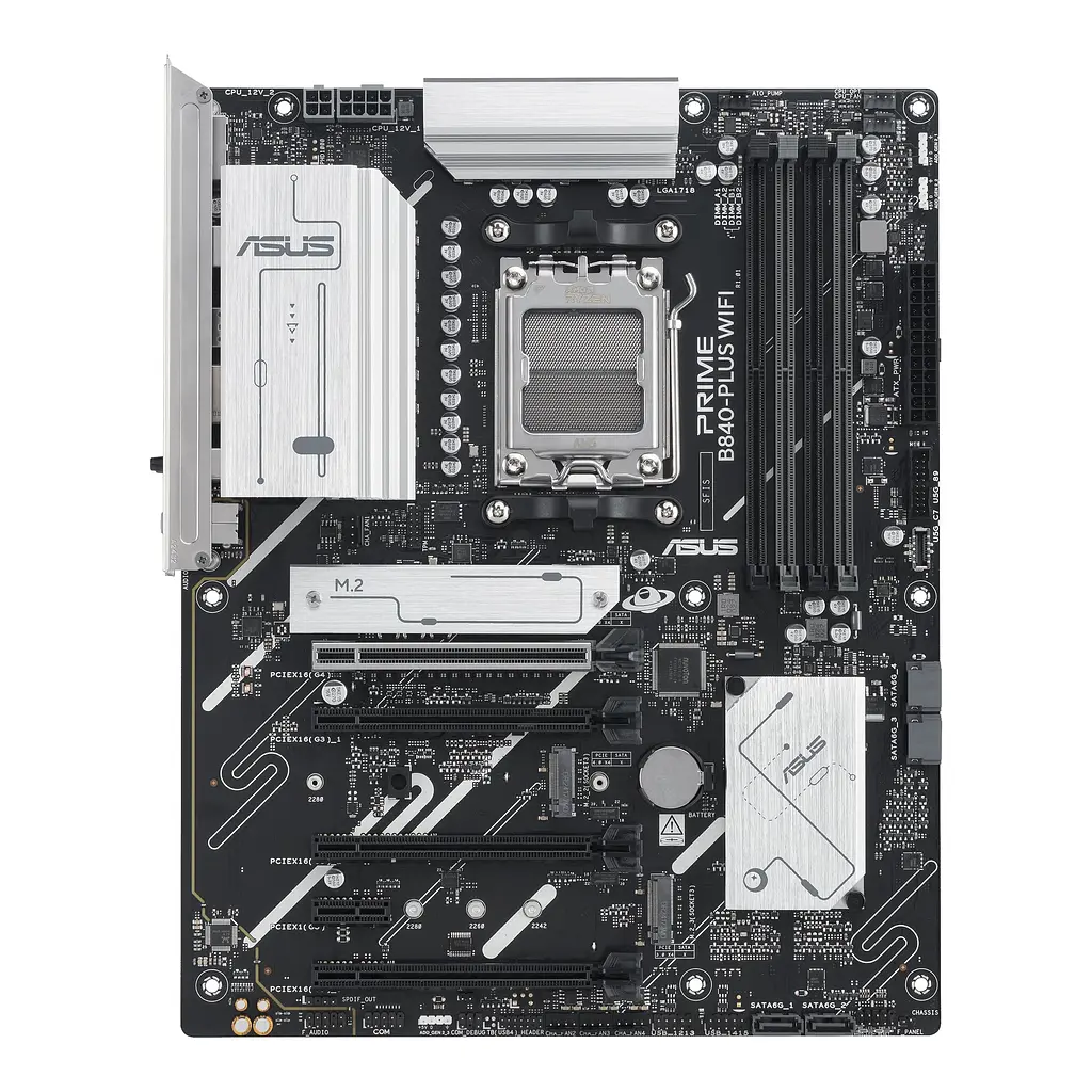 Материнcька плата PRIME B840-PLUS WIFI sAM5 B840 4xDDR5 M.2 HDMI DP Wi-Fi BT ATX Asus teh0019114 - фото 2