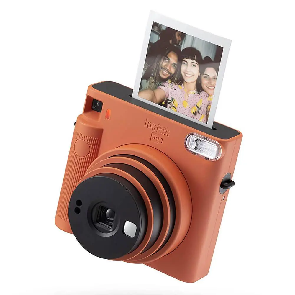 Подарунковий набір фотоапарат Fujifilm Instax Square SQ1, Фотопапір 40 шт, Прозорий чохол, Фотоальбом 80 фото Помаранчевий - фото 3