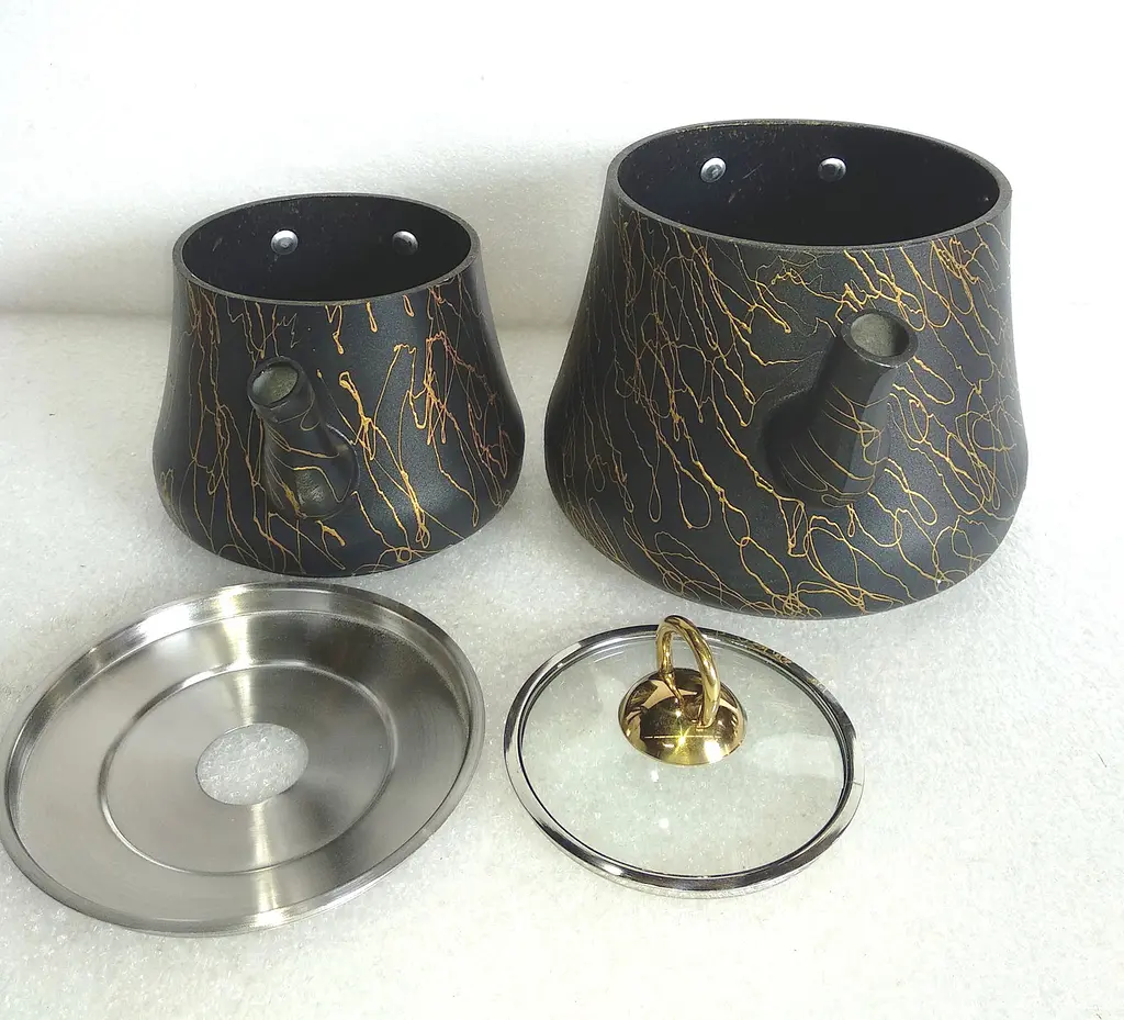 Двоярусний чайник O.M.S. Collection 8204-L Gold (1,2/2,5 л.) - фото 8