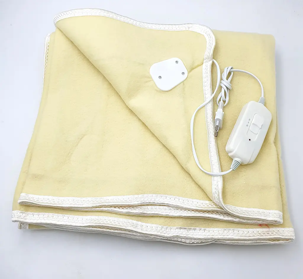 Електропростирадло електро грілка електричне простирадло LUX electric blanket 120*155см 100Вт UKC жовтий
