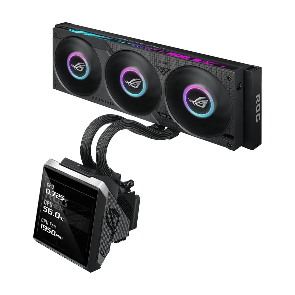 Система рідинного охолодження ASUS ROG STRIX SLC IV 360 ARGB LCD (90RC01S1-B0EAY0) - фото 2