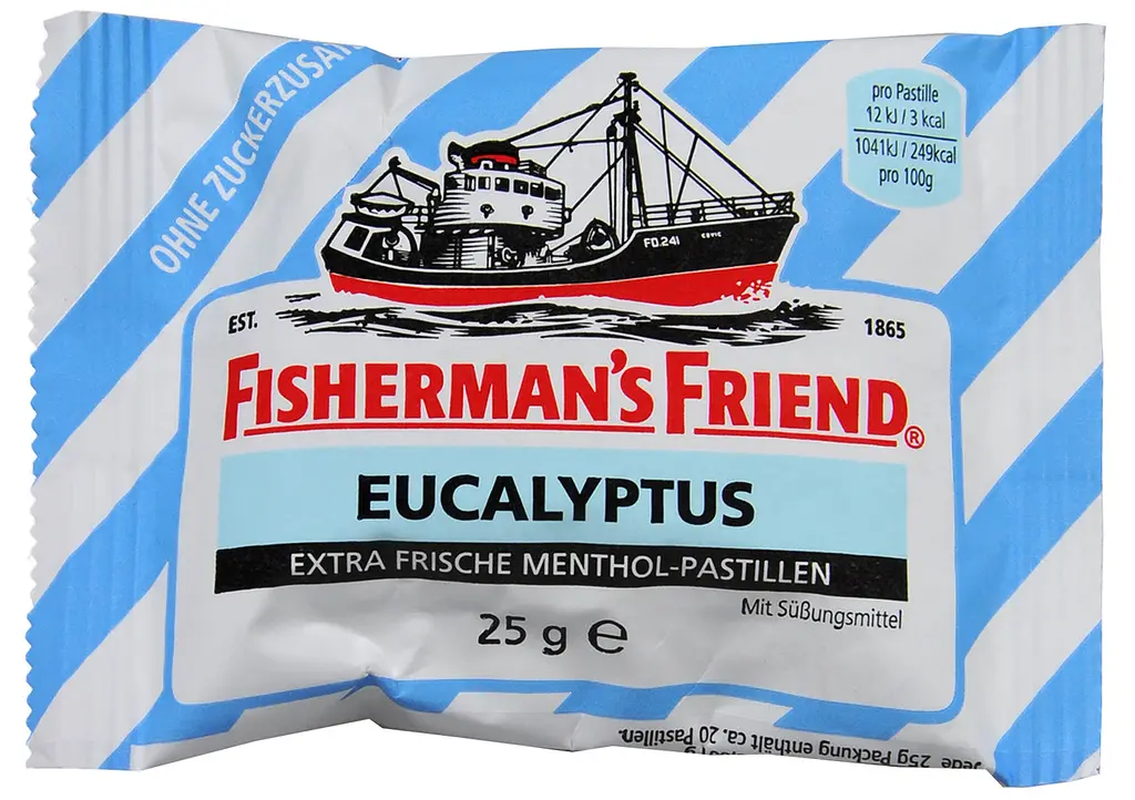 Льодяники Fisherman's Friend Eucalyptus без цукру 25g