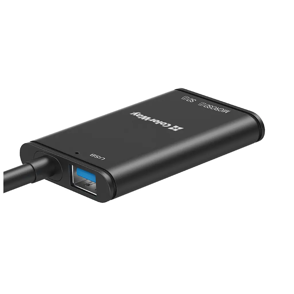 Считыватель флеш-карт ColorWay USB-C to USB 3.0/SD/MicroSD (CW-CR-02) - фото 2