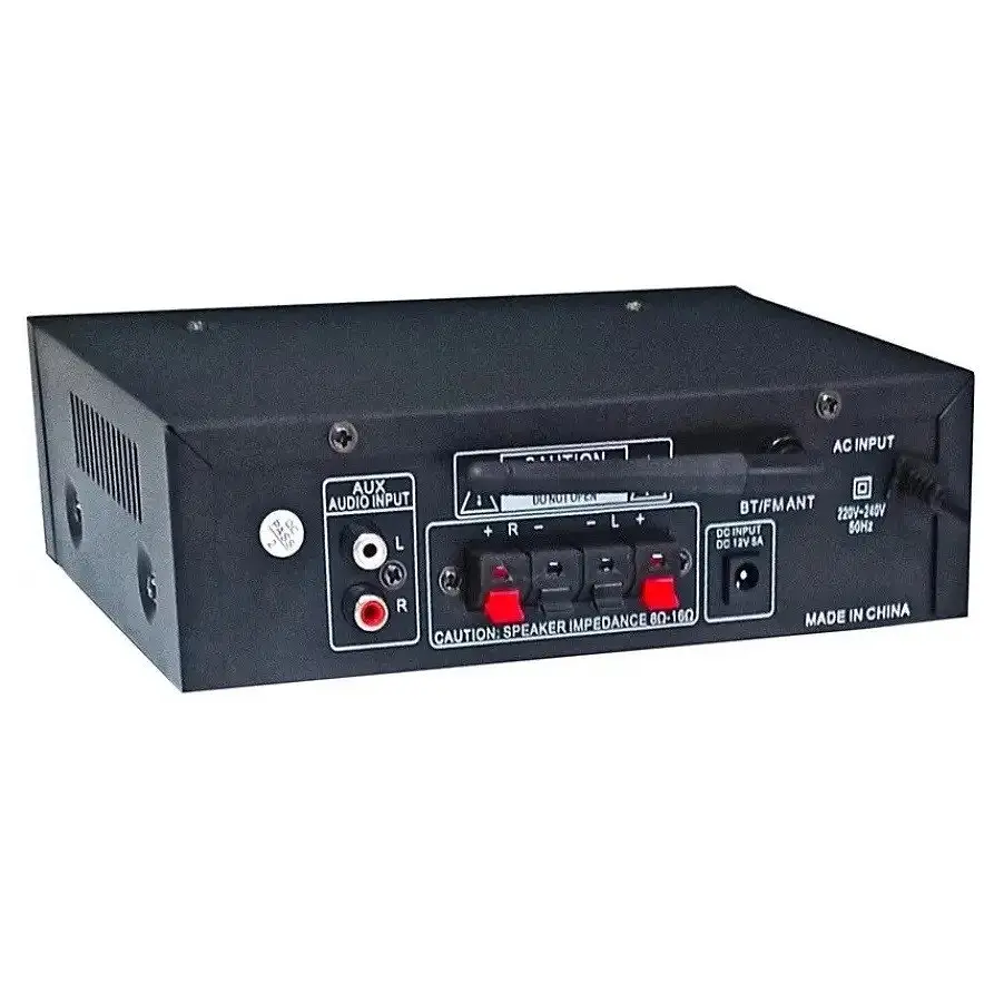 Підсилювач звуку UKC AK-688BT Bluetooth Караоке 2-канальний 2x30W Black - фото 3