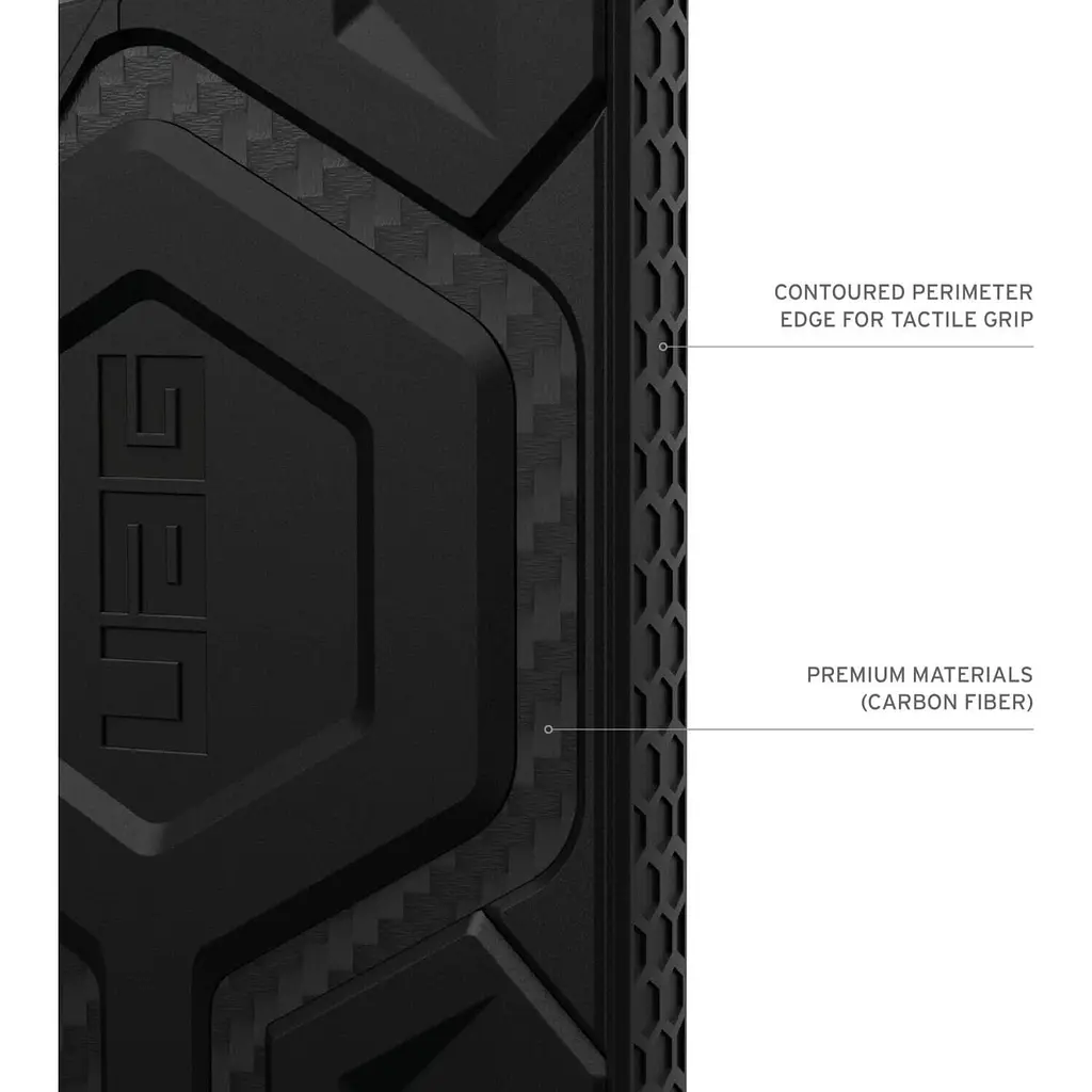 Оригінальний протиударний чохол UAG Monarch для Samsung Galaxy S24 Ultra (6.8") Carbon Fiber 214415114242 - фото 10