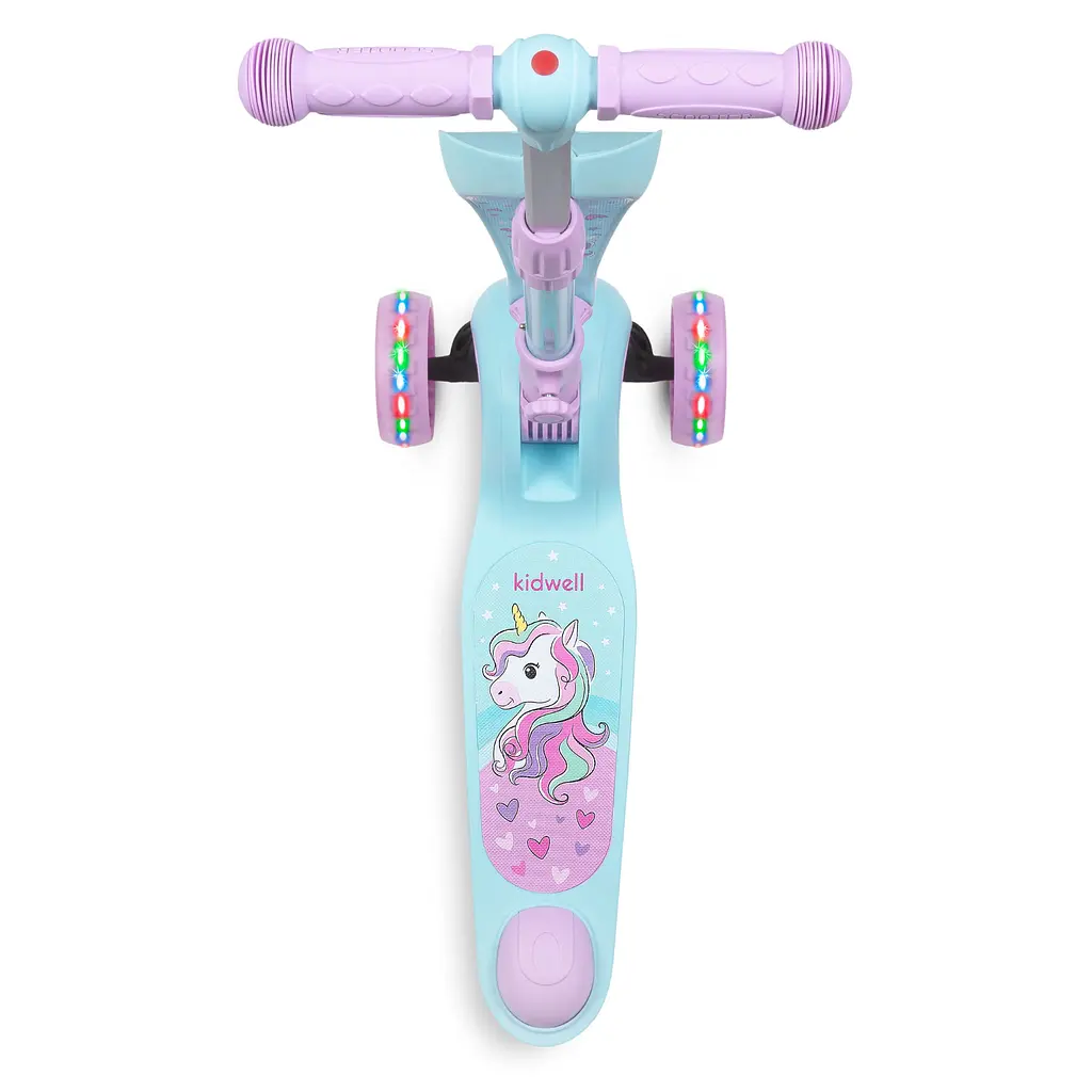 Дитячий самокат Kidwell Rimba Unicorn 2 в 1 з сідлом (5901130086207) - фото 2