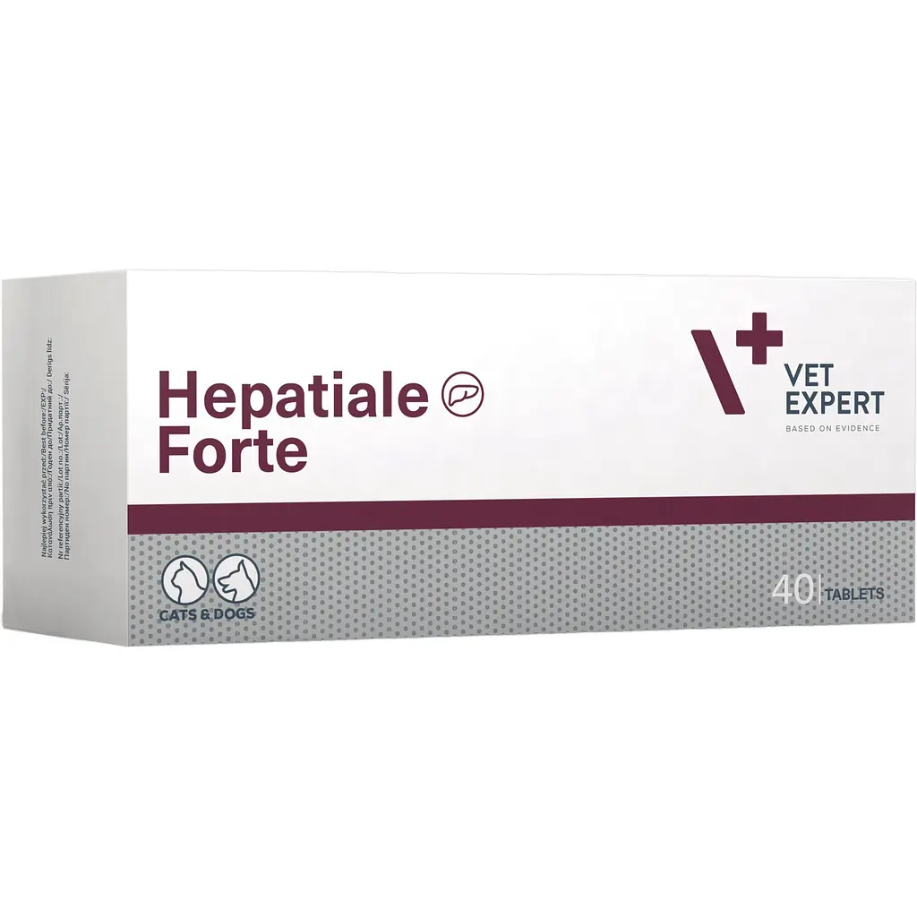 Нутрицевтична добавка Vet Expert Hepatiale Forte для підтримання та захисту функцій печінки у котів і собак 40 таблеток