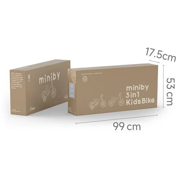 Велосипед-біговел Qplay Miniby 3в1 14" Grey-Green (CB01MiniBy14GreyGreen) - фото 7