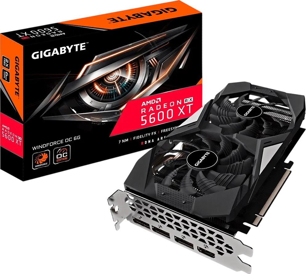 Відеокарта AMD Radeon RX 5600 XT 6GB Gigabyte WindForce (GV-R56XTWF2-6GD) Б/В - фото 4