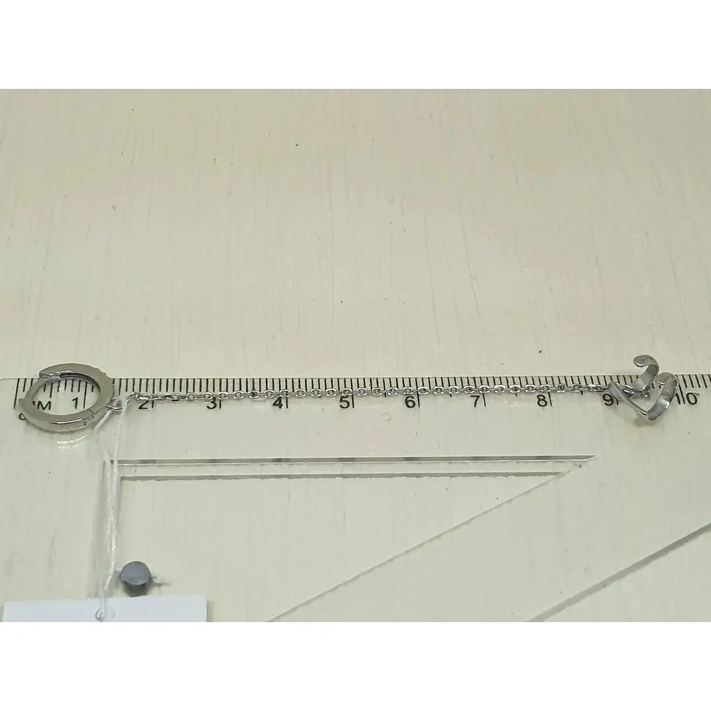 Срібна сережка-каффа Ірій на хелікс. 4999 - фото 3