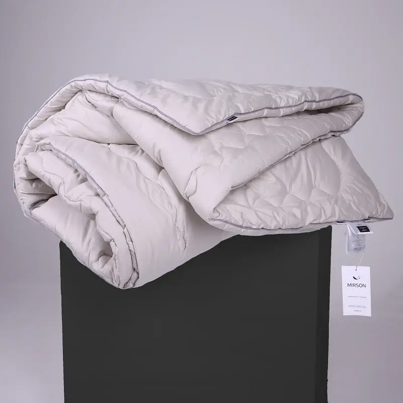 Одеяло антиаллергенное Деми MirSon Silver Cloud з эвкалиптовым волокном 140х205 см серое (2200010355673) - фото 10
