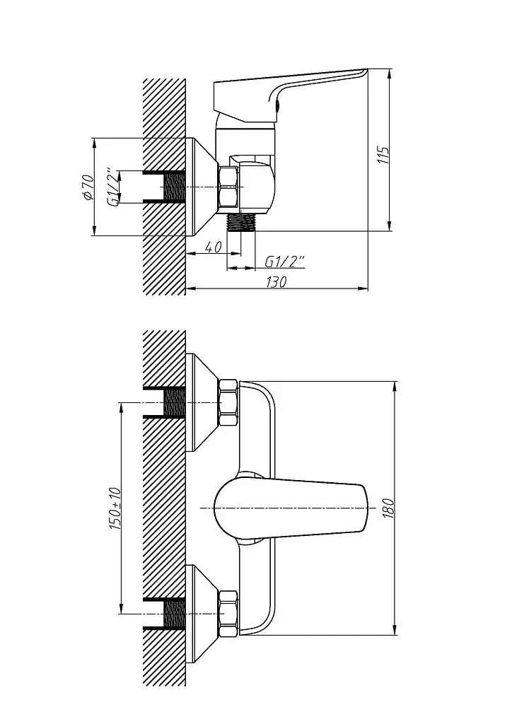 Набір змішувачів для душа Imprese Kit 21082 - фото 7