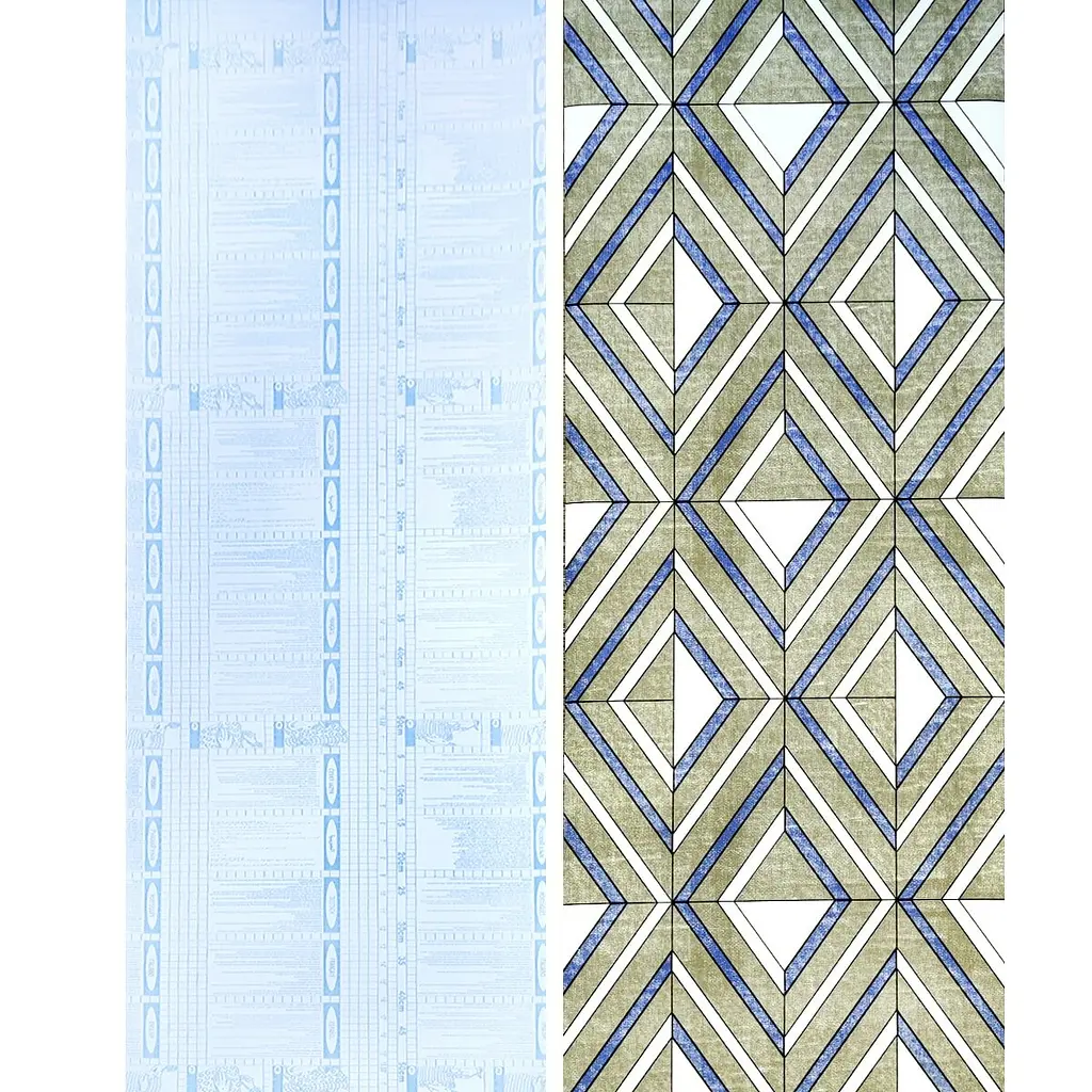 Самоклеюча плівка Sticker Wall SW-00001256 Василькові ромби 0,45х10м - фото 2