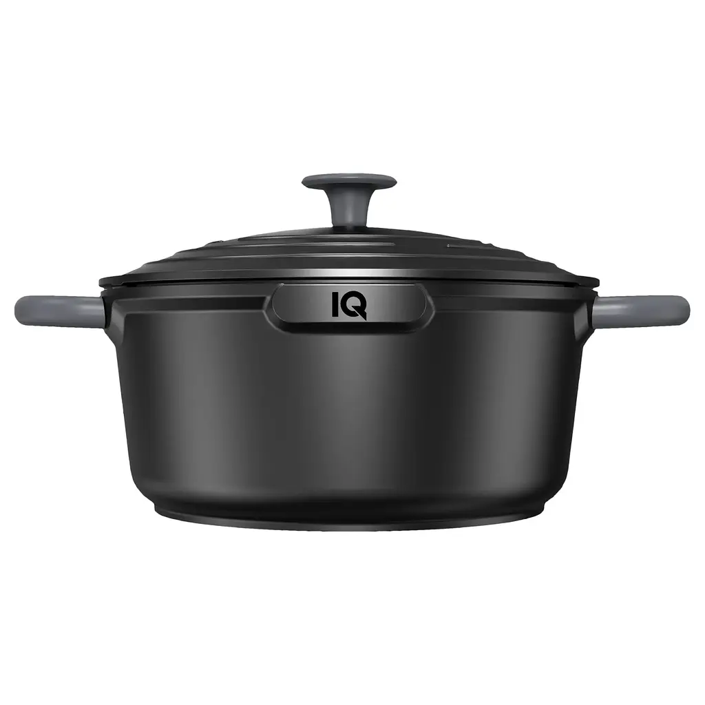 Каструля IQ Be Creative алюмінієва з кришкою 20 см 2.4 л (IQ-2047-20) - фото 2