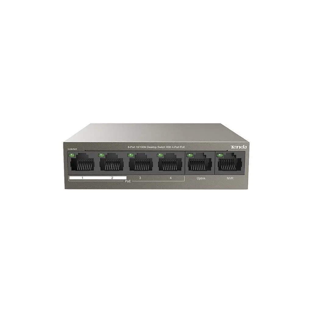 Комутатор мережевий Tenda TEF1106P-4-63W - фото 2