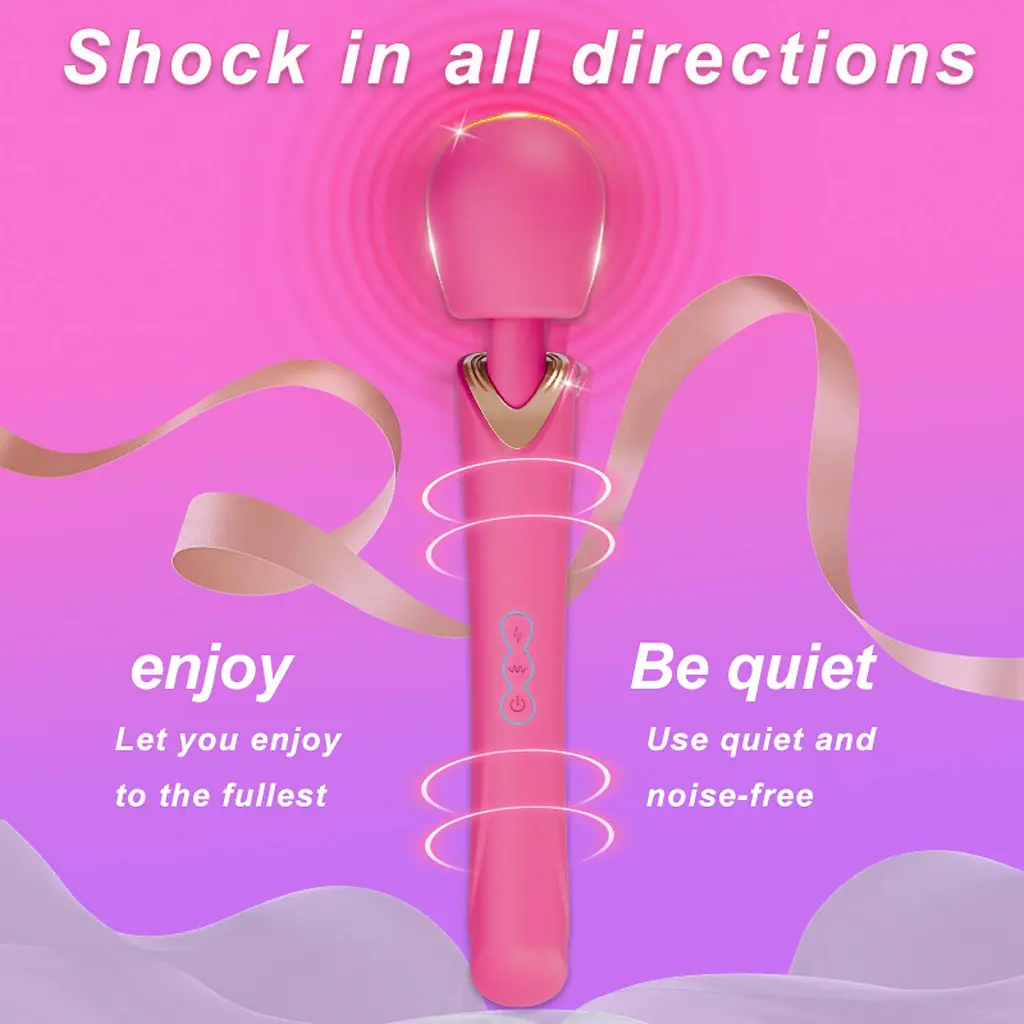 Вибратор B - Series Cute Perfect Wand 30 см (розовый) - фото 23