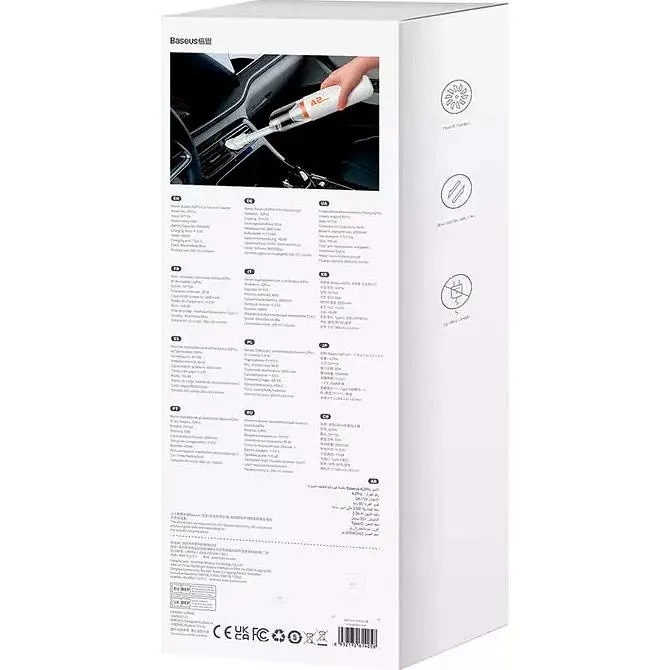 Ручний пилосос Baseus A2 Pro Car Vacuum Cleaner White (VCAQ040002) [116785] - фото 8