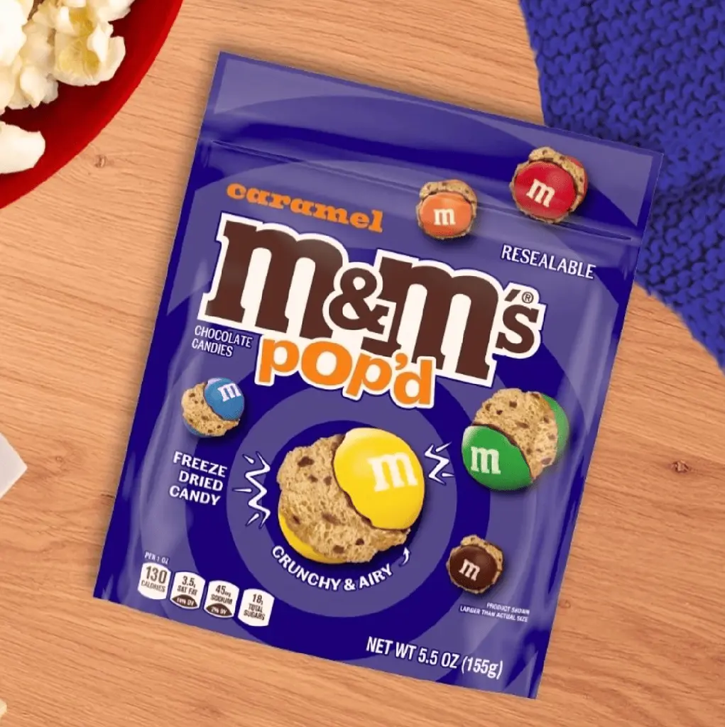 Цукерки M&M's Pop'd Caramel Chocolate Crunchy Candy 155г - фото 5