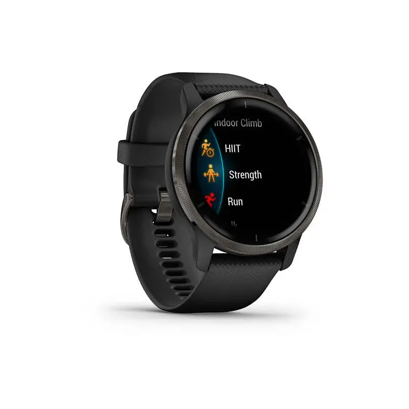 Смарт-часы Garmin Venu 2 Slate Stainless Steel Bezel with Black Case and Silicone Band (010-02430-11/01) - фото 4